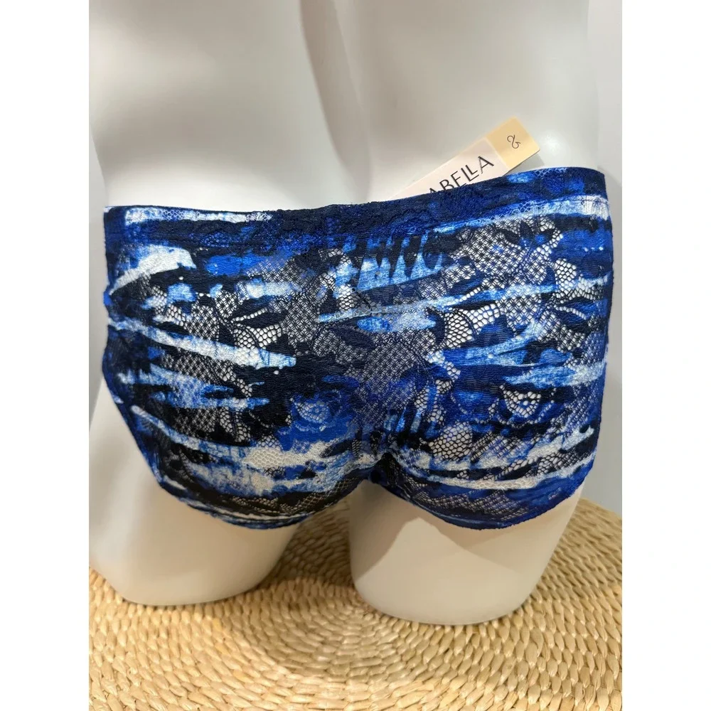 Cosabella Never Say Never Men's Lace Comfort Micro Brief Blue Print Size S